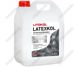 Добавка к клею латексная LATEXKOL-м белая (канистра) 3,75 кг